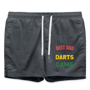 Dart Dartspieler Dartspiel Herren - Badeshorts - Anthrazit - Vorne - AI Model Male 185 light (185cm)
