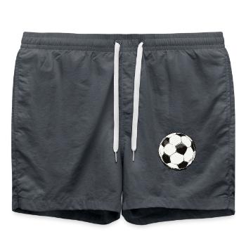 Classic Football Black Splashes Urban Style - Swim Trunks - anthracite - Front - AI Model Male 185 light (185cm)