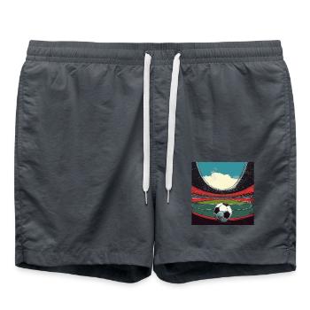 Stadion-Fußballfür Mannschaften und Vereine - Badeshorts - Anthrazit - Vorne - AI Model Male 185 light (185cm)