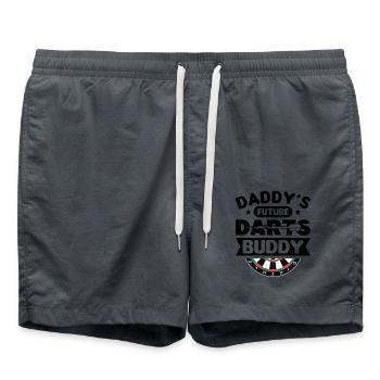 Dart Dartspieler Dartspiel Herren - Badeshorts - Anthrazit - Vorne - AI Model Male 185 light (185cm)