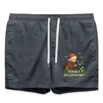 Keine Zeit der Garten ruft. - Badeshorts - Anthrazit - Vorne - AI Model Male 185 light (185cm)
