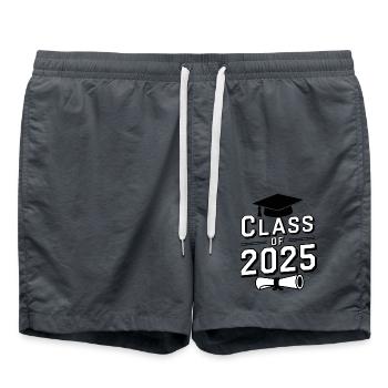 Class Of 2025 Graduation Graduate Confetti Student - Swim Trunks - anthracite - Front - AI Model Male 185 light (185cm)