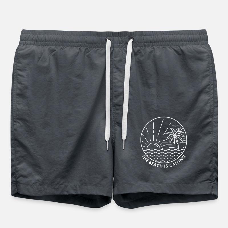 Der Strand ruft - Badeshorts - Anthrazit
