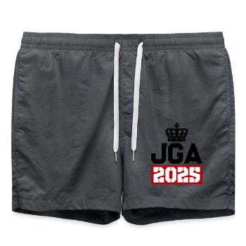 Jga 2025 Enterrement de vie de garçon - Short de bain - charbon - Devant - AI Model Male 185 light (185cm)