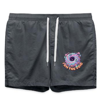 Je suis le Vide – Donut Galaxy – Ich bin das Nichts - Short de bain - charbon - Devant - AI Model Male 185 light (185cm)