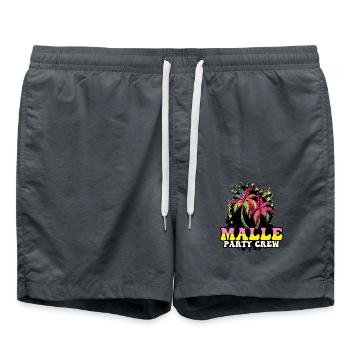 Malle Party Crew Vacation - Swim Trunks - anthracite - Front - AI Model Male 185 light (185cm)