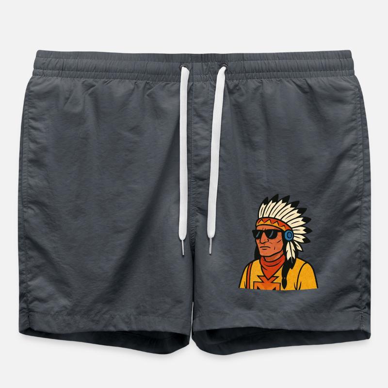 Indian - Swim Trunks - anthracite