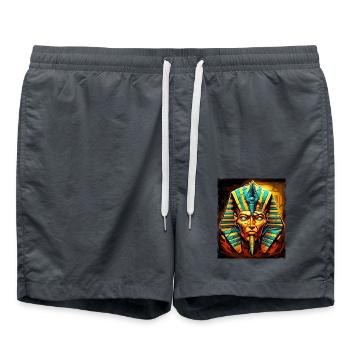 Crâne de pharaon - Short de bain - charbon - Devant - AI Model Male 185 light (185cm)