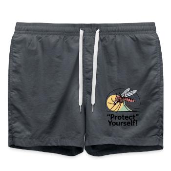 MOUSTIQUES, PROTÉGEZ-VOUS - Short de bain - charbon - Devant - AI Model Male 185 light (185cm)
