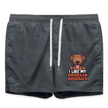 J’aime mon Rhodesian Ridgeback Hundeliebe - Short de bain - charbon - Devant - AI Model Male 185 light (185cm)