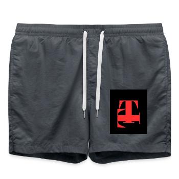 T - Badeshorts - Anthrazit - Vorne - AI Model Male 185 light (185cm)