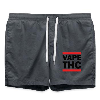 Vape THC - Swim Trunks - anthracite - Front - AI Model Male 185 light (185cm)