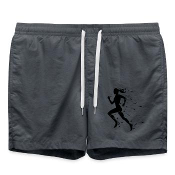 Run woman - Badeshorts - Anthrazit - Vorne - AI Model Male 185 light (185cm)