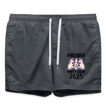Majorque Party Crew 2025 (Garantie du prix le plus bas) - Short de bain - charbon - Devant - AI Model Male 185 light (185cm)