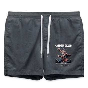 Hammersbald – Dieu nordique de l’impatience - Short de bain - charbon - Devant - AI Model Male 185 light (185cm)