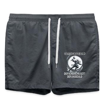 Hammersbald – Dieu nordique de l’impatience - Short de bain - charbon - Devant - AI Model Male 185 light (185cm)