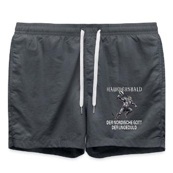 Hammersbald – Dieu nordique de l’impatience - Short de bain - charbon - Devant - AI Model Male 185 light (185cm)