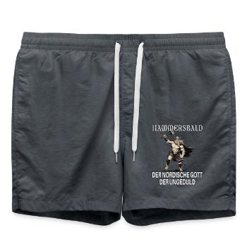 Hammersbald – Dieu nordique de l’impatience - Short de bain - charbon - Devant - AI Model Male 185 light (185cm)