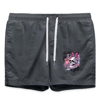 Soyez la meilleure version de vous-même - Short de bain - charbon - Devant - AI Model Male 185 light (185cm)