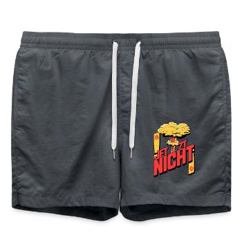 Not now! - Swim Trunks - anthracite - Front - AI Model Male 185 light (185cm)