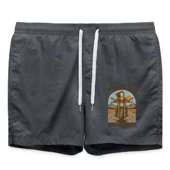 Du vent dans mes cheveux La liberté dans mes yeux Femmes - Short de bain - charbon - Devant - AI Model Male 185 light (185cm)