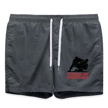 TECHNIK UND AUSDAUER - Badeshorts - Anthrazit - Vorne - AI Model Male 185 light (185cm)