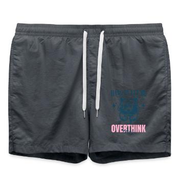 Moment mal, lass mich über diesen sarkastischen Spruch nachdenken - Badeshorts - Anthrazit - Vorne - AI Model Male 185 light (185cm)