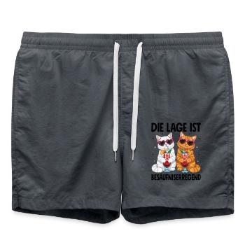 La situation est l’ivresse - Short de bain - charbon - Devant - AI Model Male 185 light (185cm)