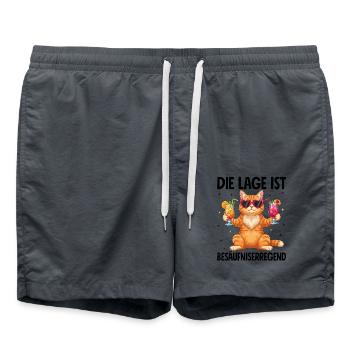 La situation est l’ivresse - Short de bain - charbon - Devant - AI Model Male 185 light (185cm)