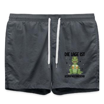 La situation est l’ivresse - Short de bain - charbon - Devant - AI Model Male 185 light (185cm)