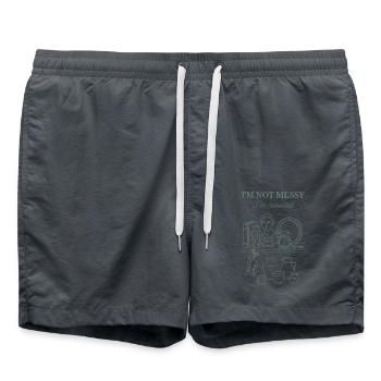 Je ne suis pas désordonné, je suis un collectionneur d’antiquités - Short de bain - charbon - Devant - AI Model Male 185 light (185cm)