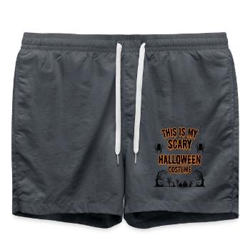 Drôle de costume de dicton d’Halloween - Short de bain - charbon - Devant - AI Model Male 185 light (185cm)