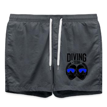 Taucher Team Tauchen - Badeshorts - Anthrazit - Vorne - AI Model Male 185 light (185cm)
