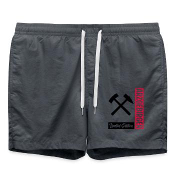 Erzgebirger Limitiert - Badeshorts - Anthrazit - Vorne - AI Model Male 185 light (185cm)