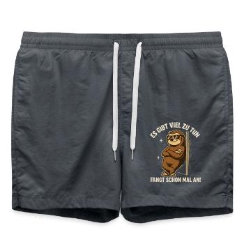 There is a lot to do, start with Fautlier - Swim Trunks - anthracite - Front - AI Model Male 185 light (185cm)