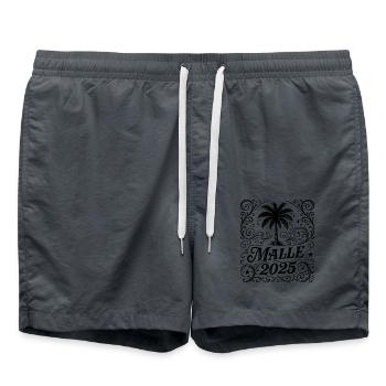 Malle 2025 Palme Mallorca - Badeshorts - Anthrazit - Vorne - AI Model Male 185 light (185cm)