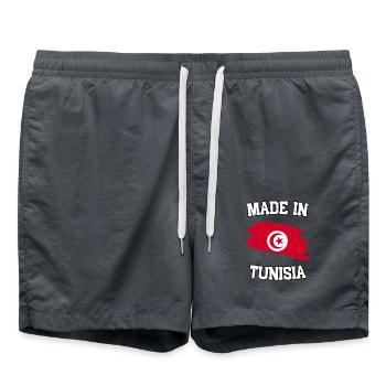 Made in Tunisia - Badeshorts - Anthrazit - Vorne - AI Model Male 185 light (185cm)