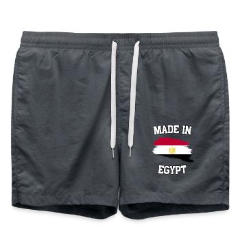 Made in Egypt - Swim Trunks - anthracite - Front - AI Model Male 185 light (185cm)