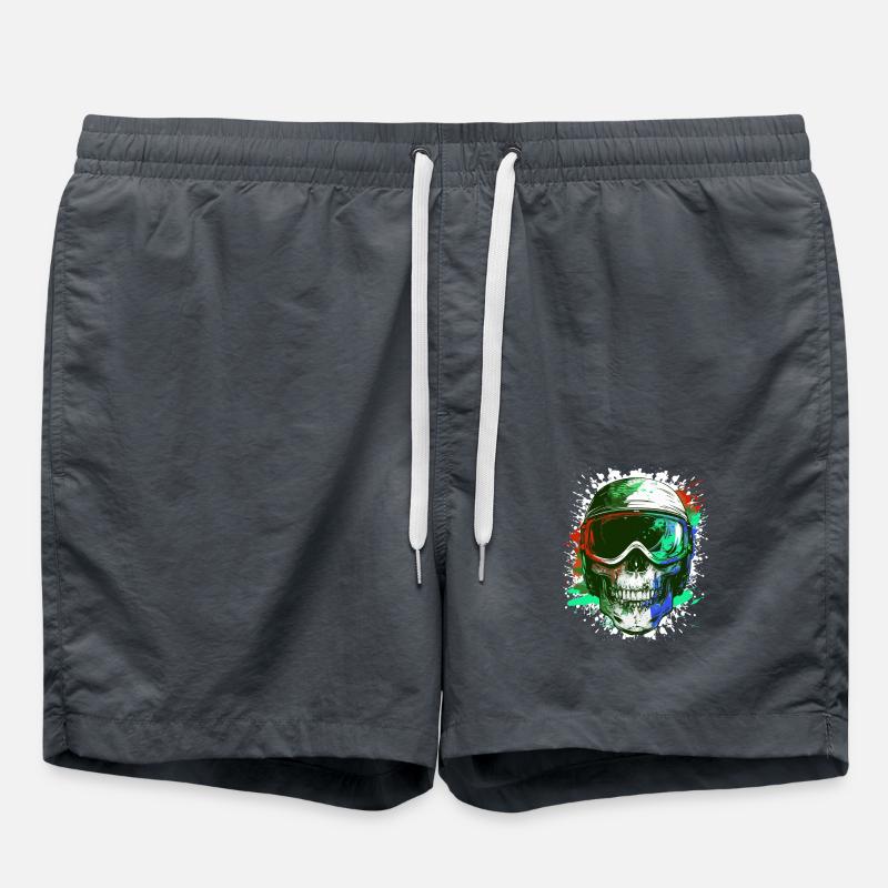 Ski Skull Ski Goggles - Swim Trunks - anthracite