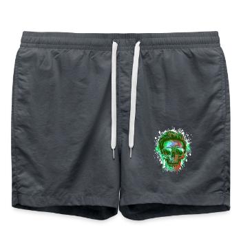 Crâne de fête - Short de bain - charbon - Devant - AI Model Male 185 light (185cm)
