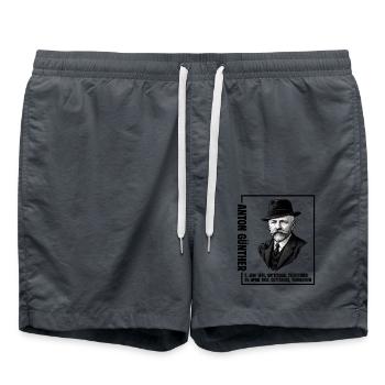 Anton Guenther Erzgebirge Gottesgab - Badeshorts - Anthrazit - Vorne - AI Model Male 185 light (185cm)