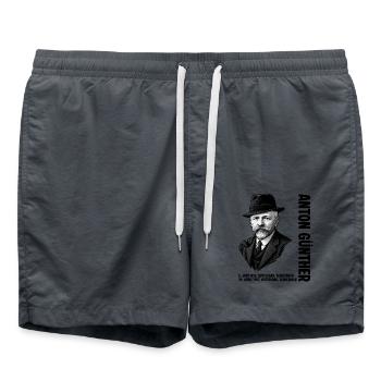 Anton Guenther Erzgebirge Gottesgab - Badeshorts - Anthrazit - Vorne - AI Model Male 185 light (185cm)