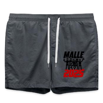Soirée Malle 2025 - Short de bain - charbon - Devant - AI Model Male 185 light (185cm)