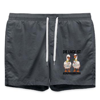 Die Lage Ist Besäufniserregend - Badeshorts - Anthrazit - Vorne - AI Model Male 185 light (185cm)