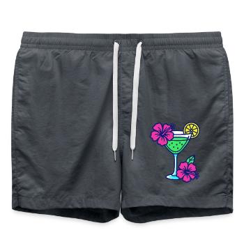 cocktail 1 - Badeshorts - Anthrazit - Vorne - AI Model Male 185 light (185cm)