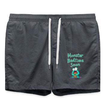 Plaisir des monstres - Short de bain - charbon - Devant - AI Model Male 185 light (185cm)