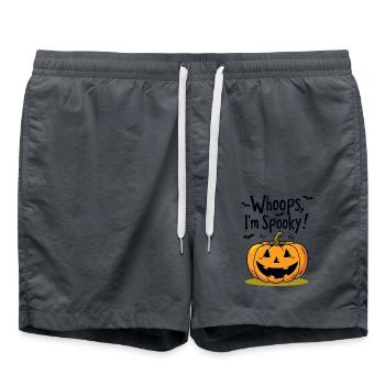 Oups, je suis effrayant citrouille d’Halloween - Short de bain - charbon - Devant - AI Model Male 185 light (185cm)