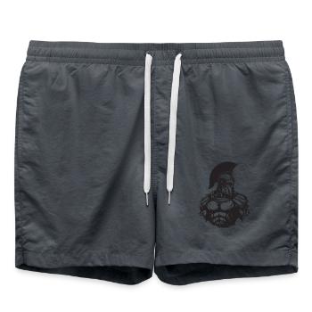 Spartan Gym Muscles - Swim Trunks - anthracite - Front - AI Model Male 185 light (185cm)