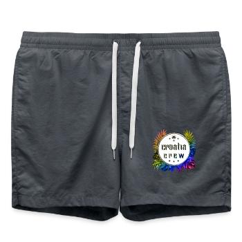 Croatia Crew Colorful - Swim Trunks - anthracite - Front - AI Model Male 185 light (185cm)