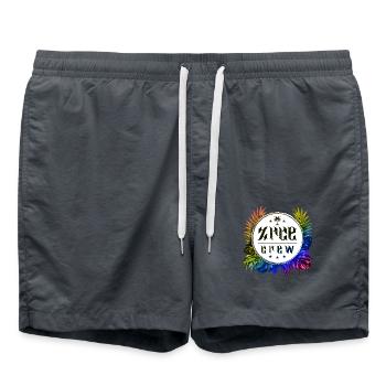 Zrce Crew Bunt - Badeshorts - Anthrazit - Vorne - AI Model Male 185 light (185cm)